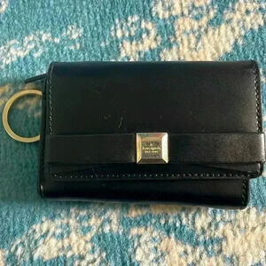 Kate Spade leather snap small wallet and keychain